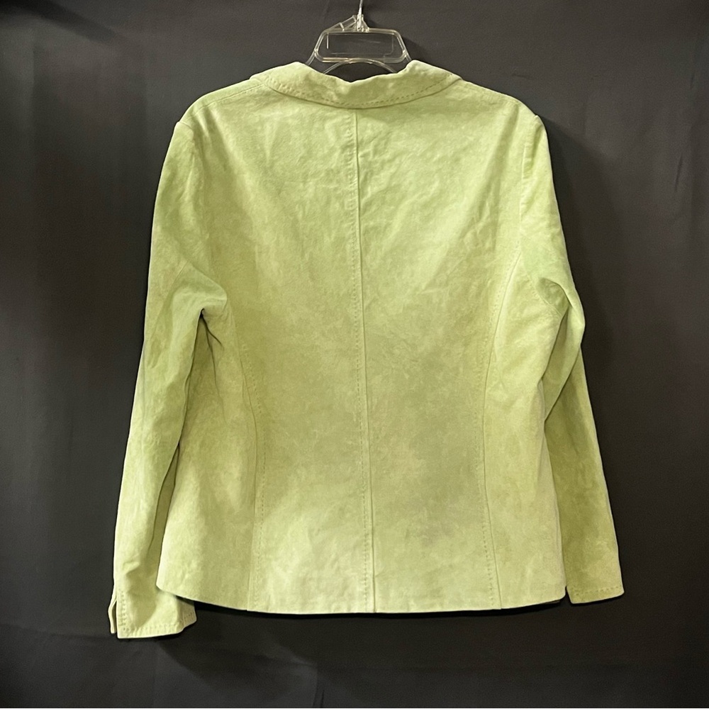 Pendleton Jacket Blazer Vintage Womens Green Sued… - image 2